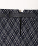 ベルトツキチェック台形スカート