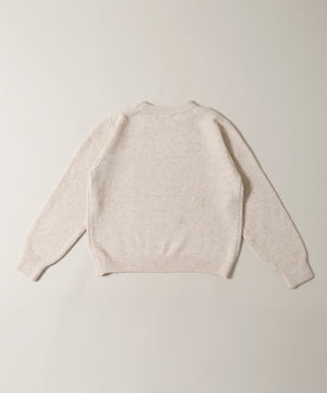 リボンデザインジャガードニット