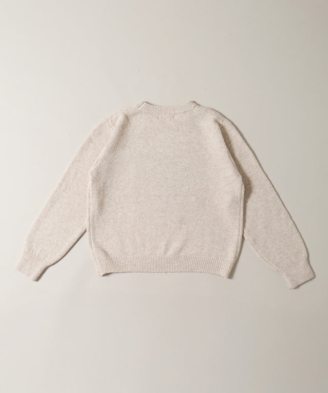 リボンデザインジャガードニット