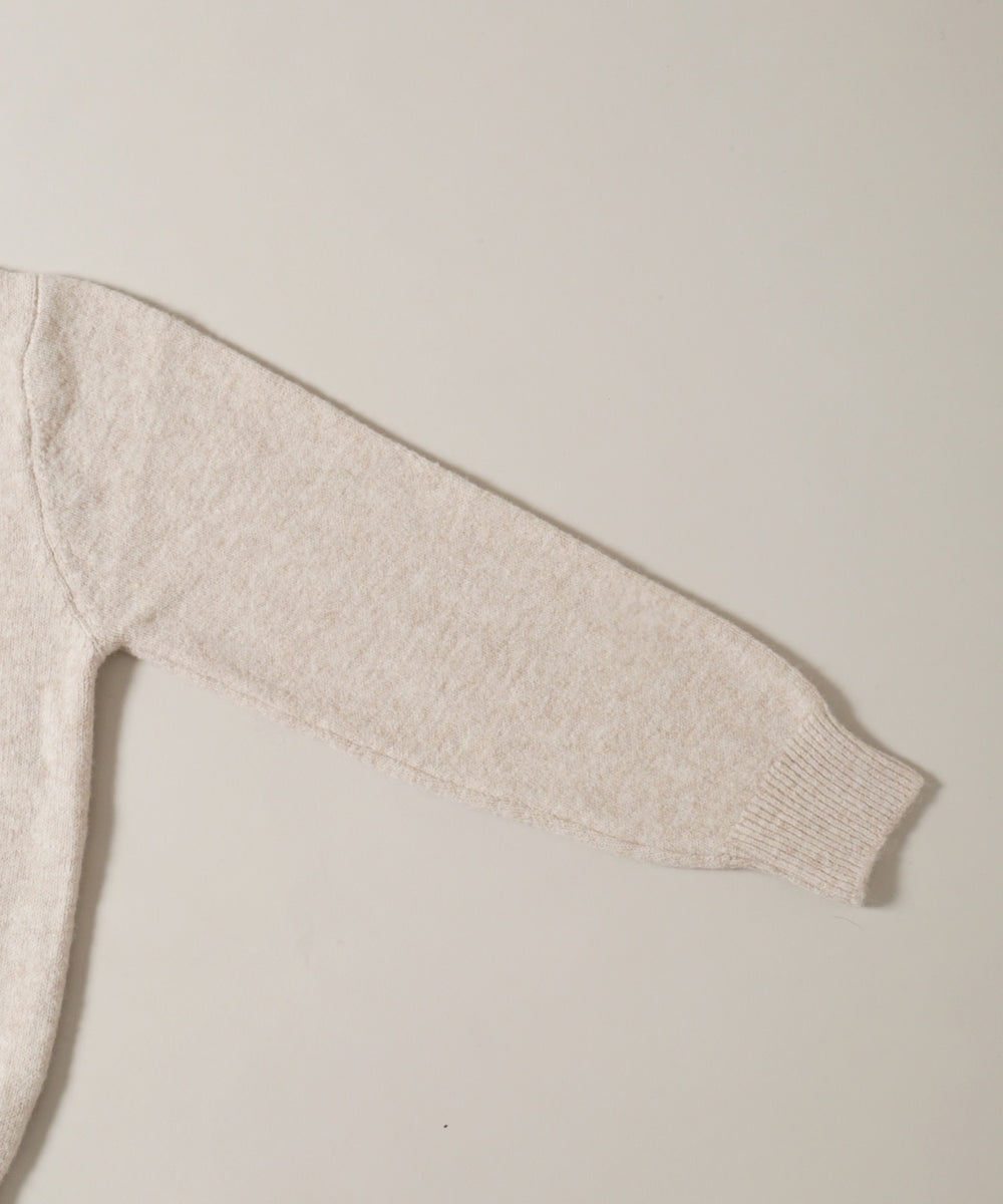 リボンデザインジャガードニット