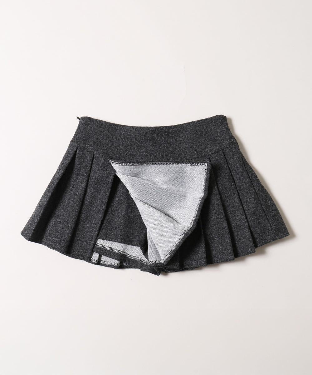 起毛プリーツスカート