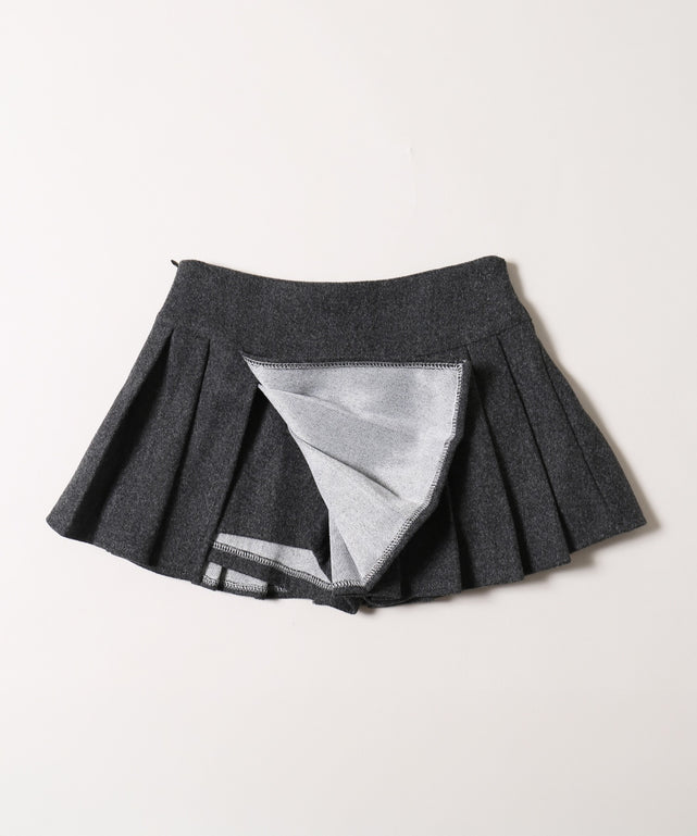 起毛プリーツスカート