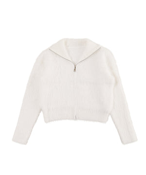 フェザータッチジップニット