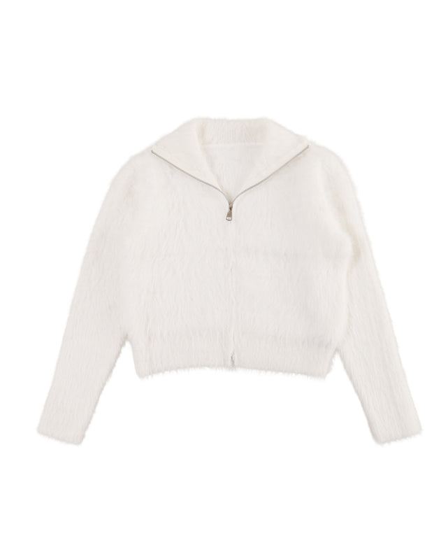 フェザータッチジップニット