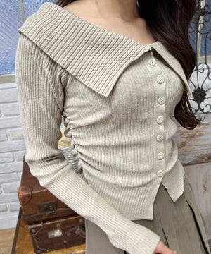 ベージュ モデル：160㎝ F着用