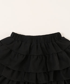 3段フリルティアードスカート