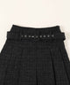 ベルト付きツイードスカート
