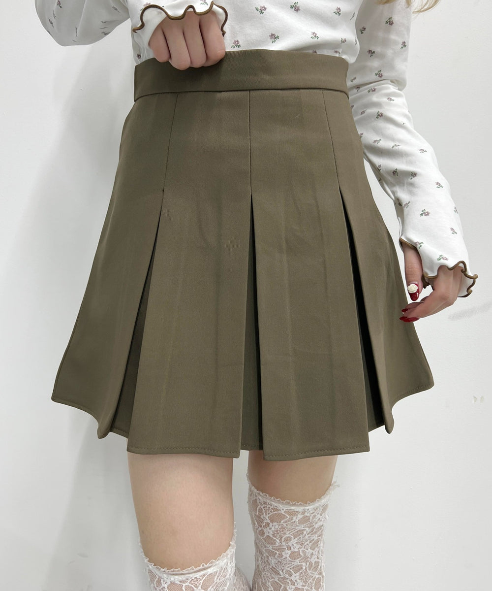 ボックスプリーツスカート