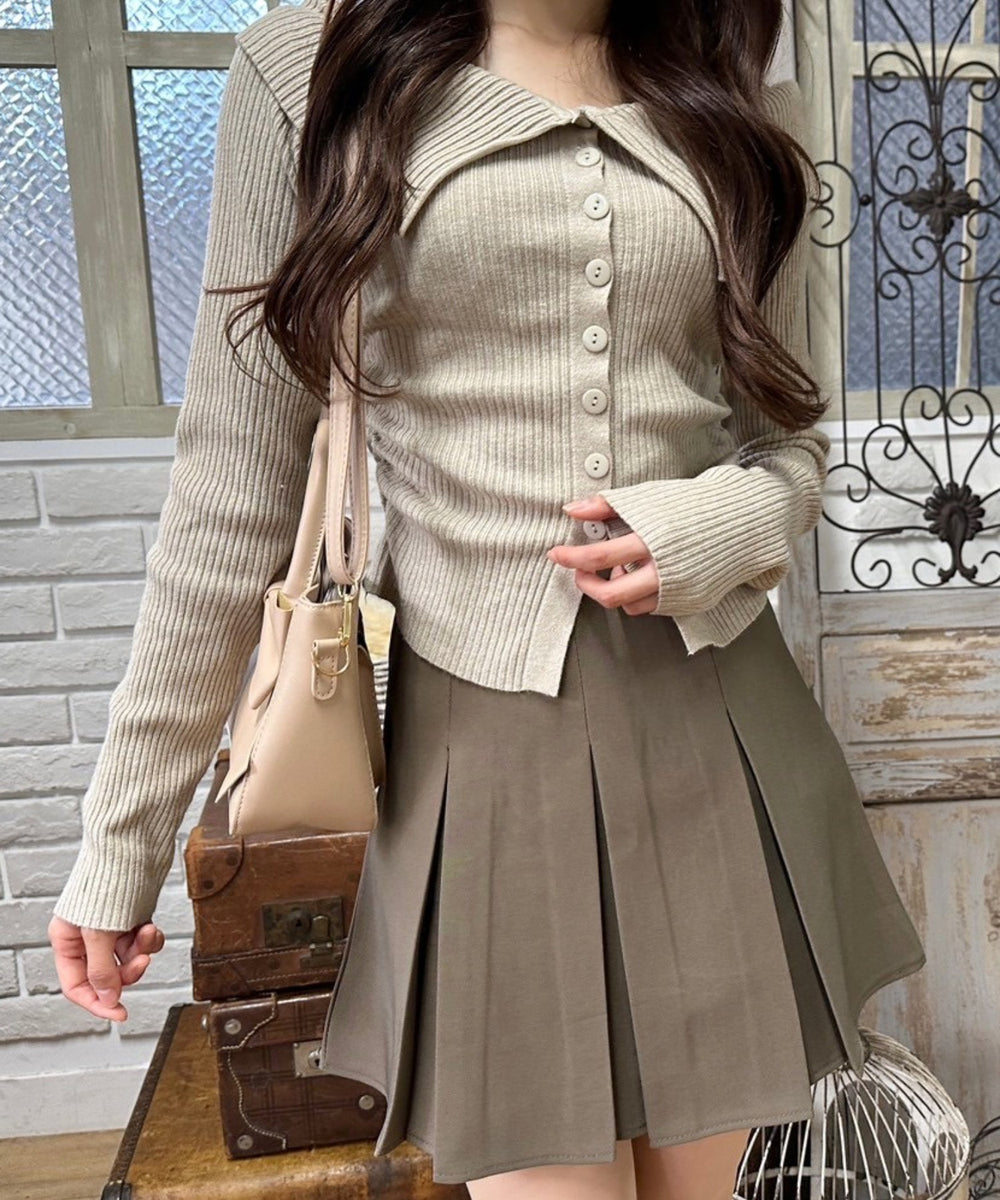 ボックスプリーツスカート