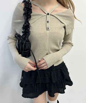 ベージュ モデル：160㎝ F着用