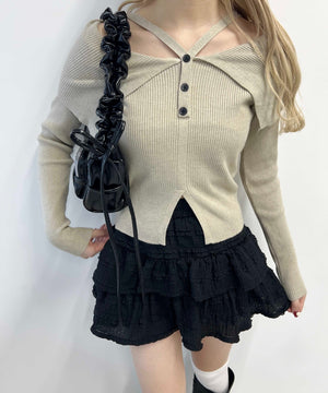 ベージュ モデル：160㎝ F着用