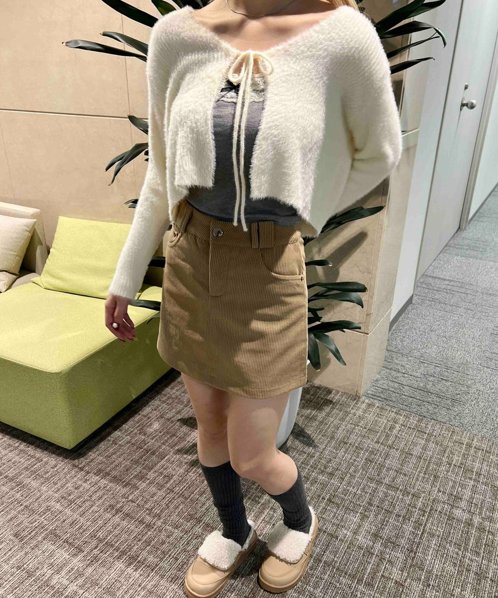 フェザータッチリボンカーディガン