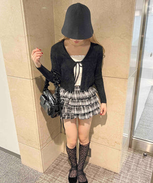 フェザータッチリボンカーディガン