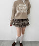 ボリュームチェックミニスカート
