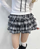 ボリュームチェックミニスカート