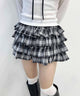 ボリュームチェックミニスカート