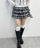 ボリュームチェックミニスカート