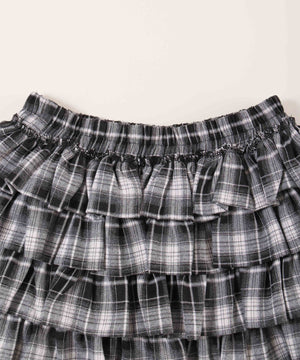 ボリュームチェックミニスカート