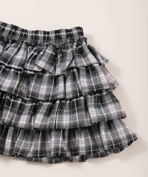 ボリュームチェックミニスカート