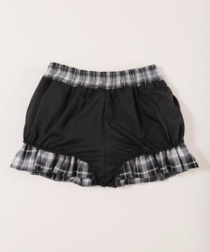 ボリュームチェックミニスカート