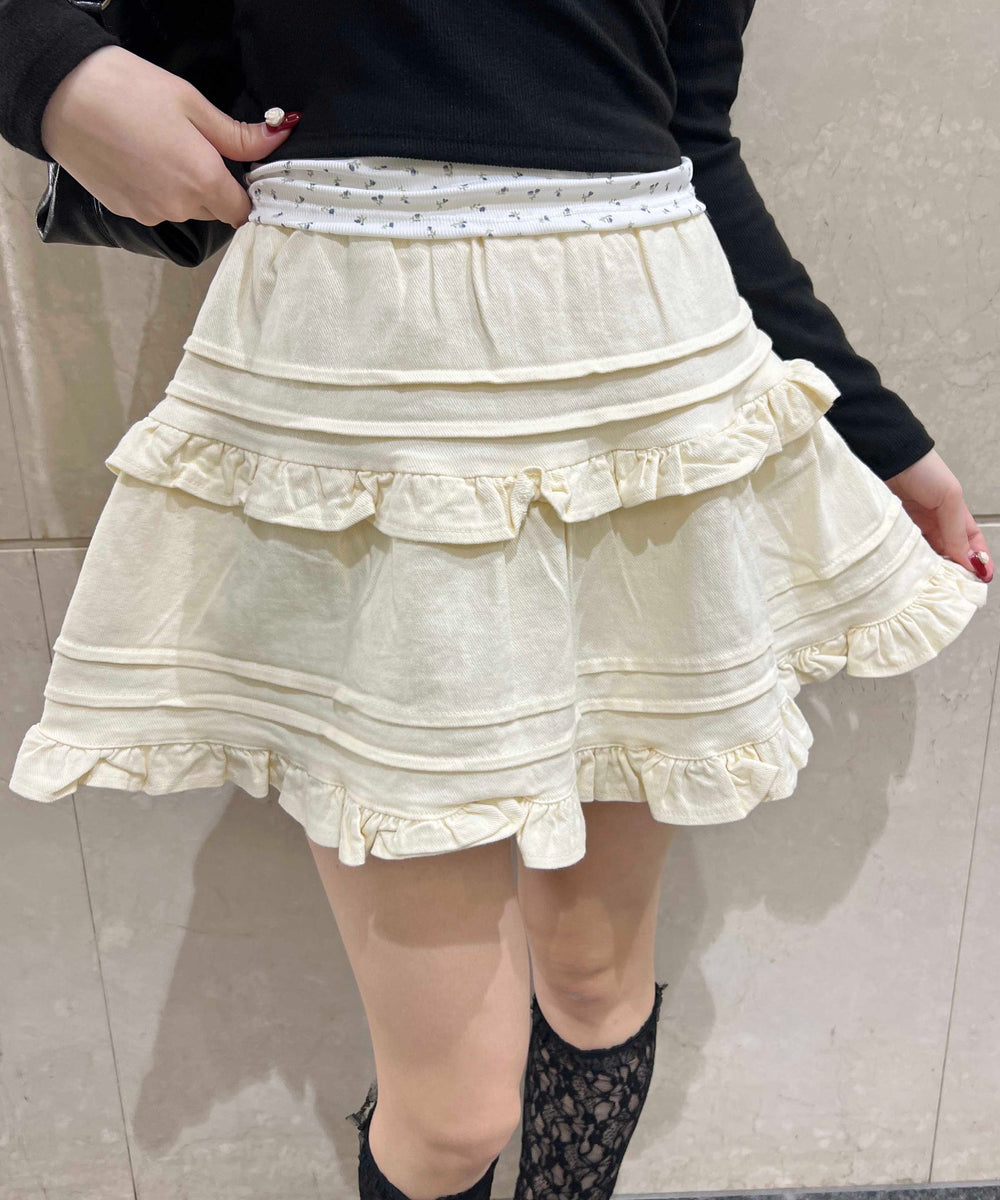 デザインフリルスカート