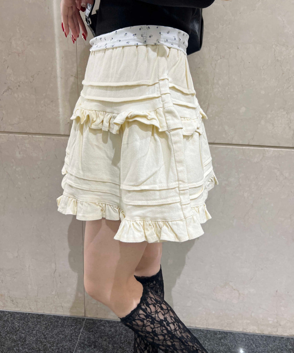 デザインフリルスカート