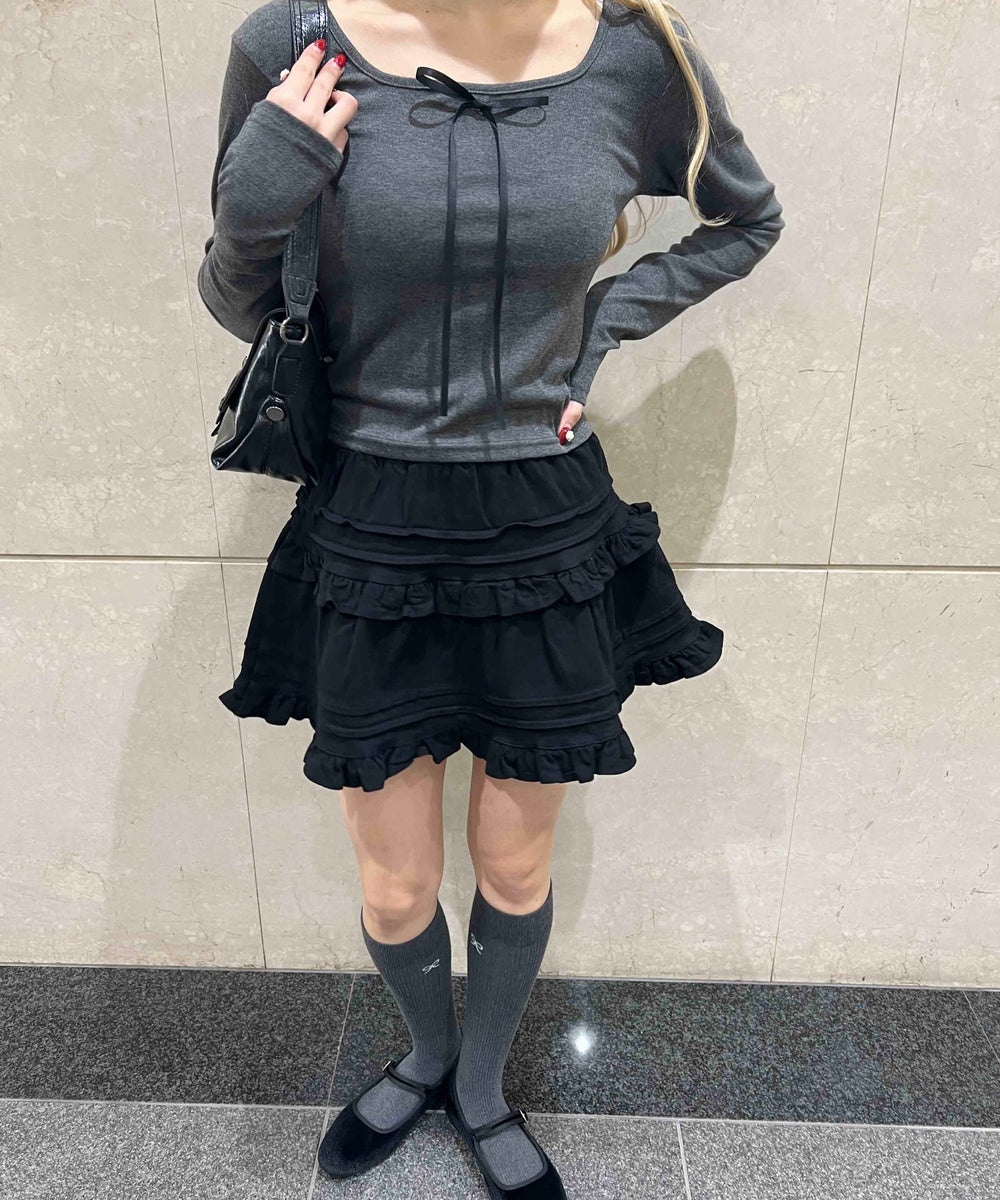 デザインフリルスカート