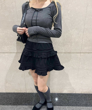 デザインフリルスカート