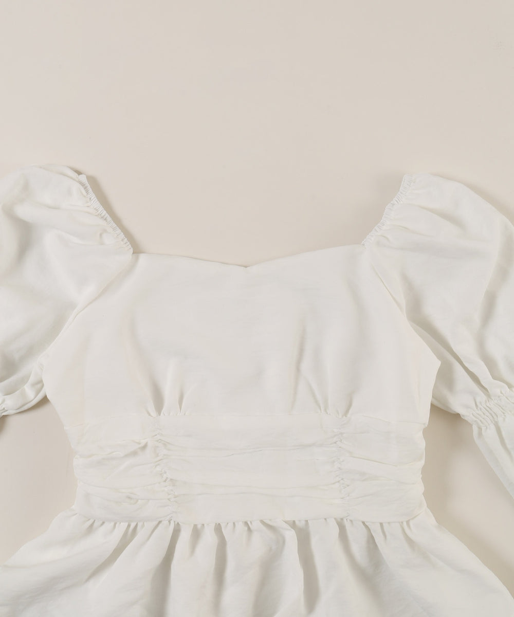 キャンディスリーブショートブラウス