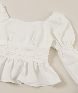 キャンディスリーブショートブラウス