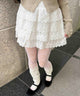 4段レースミニスカート