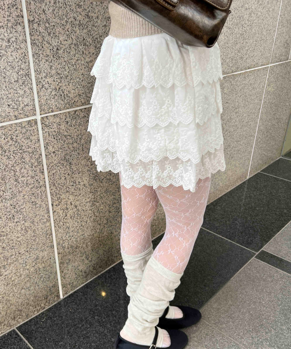 4段レースミニスカート
