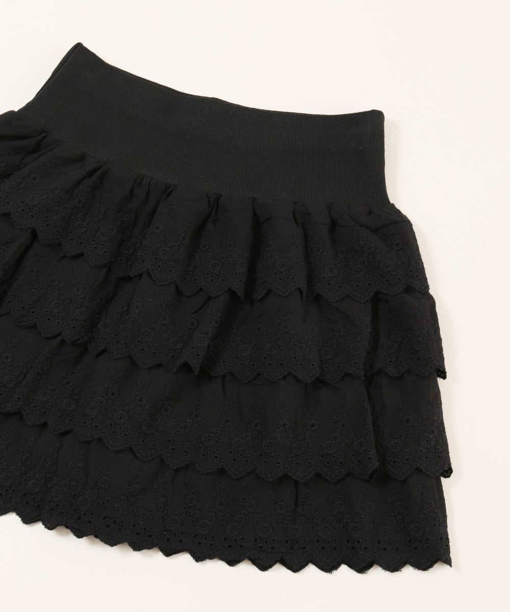 4段レースミニスカート