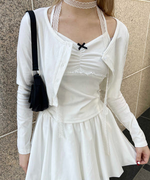 ホワイト モデル：160㎝ F着用