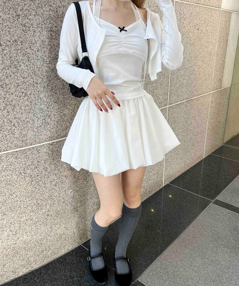 リボンキャミセットカーディガン