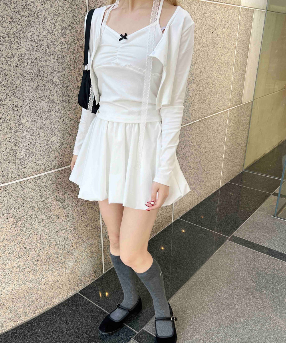 リボンキャミセットカーディガン