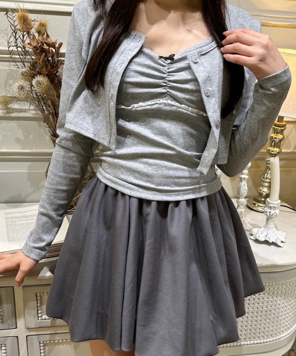 リボンキャミセットカーディガン