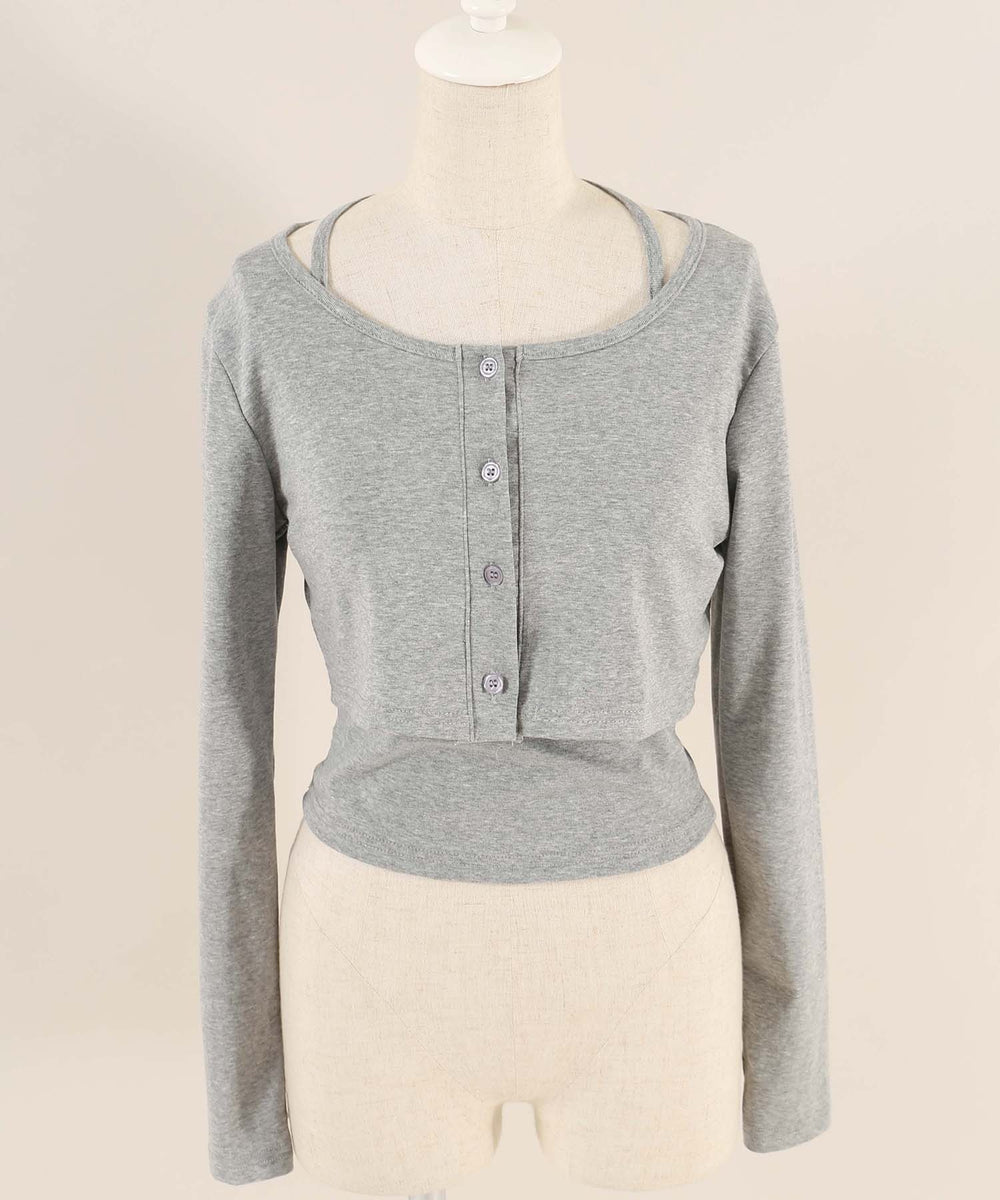 リボンキャミセットカーディガン