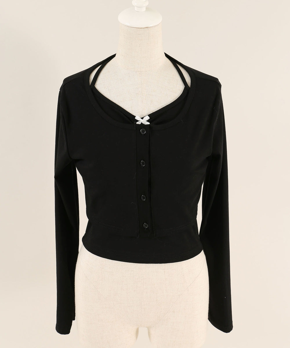 リボンキャミセットカーディガン