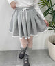 レースパイピングスウェットスカート