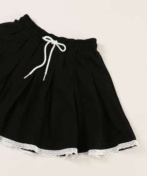 レースパイピングスウェットスカート