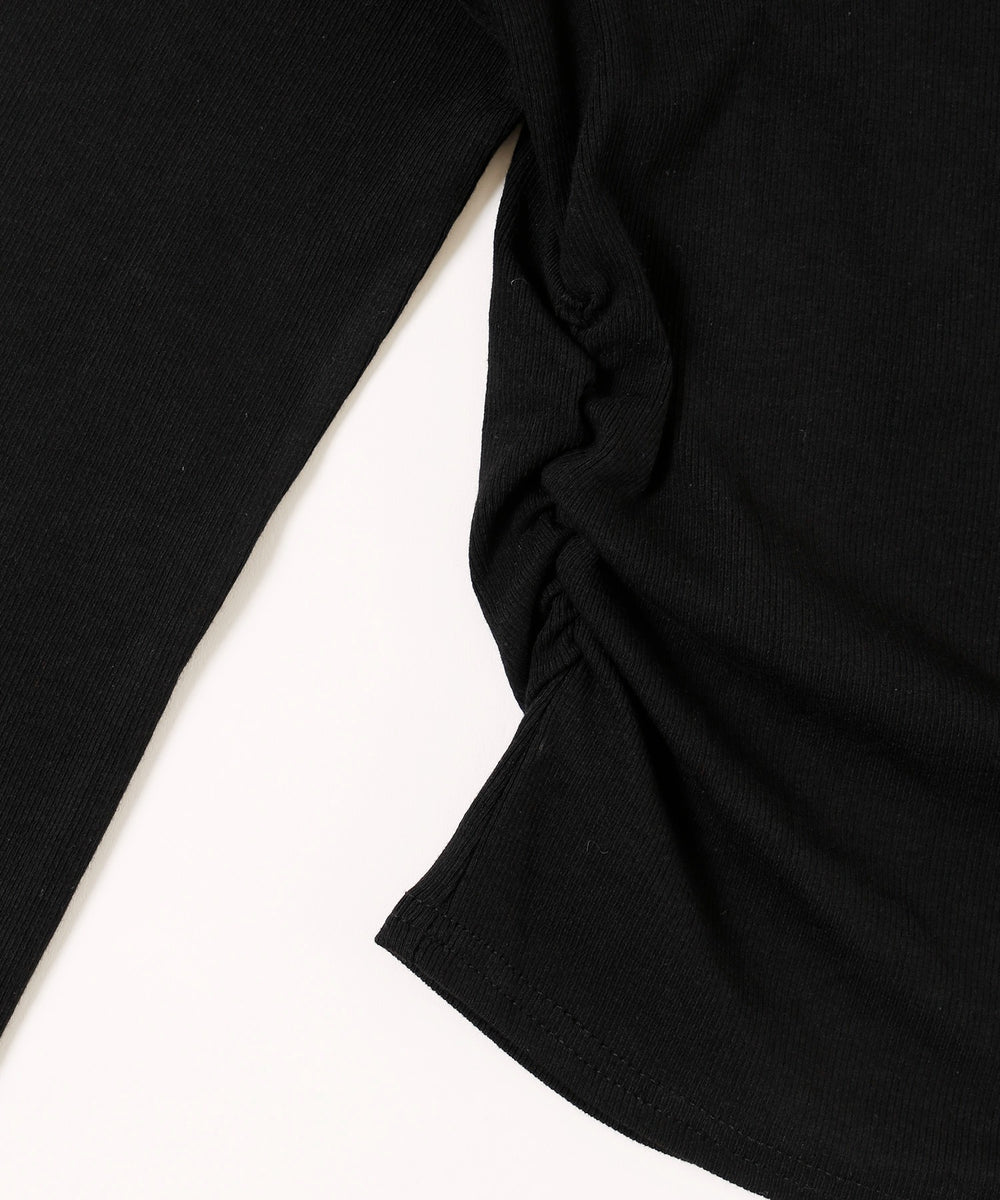 フェイクファーパイピングトップス