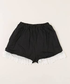 ピンストライプレースレイヤードスカート