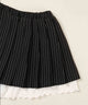 ピンストライプレースレイヤードスカート