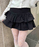 切り替えティアードミニスカート