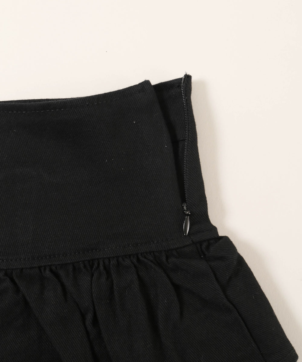 切り替えティアードミニスカート