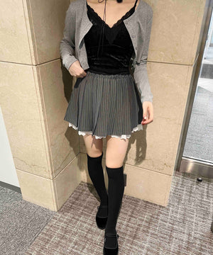 ベロアレースキャミソール