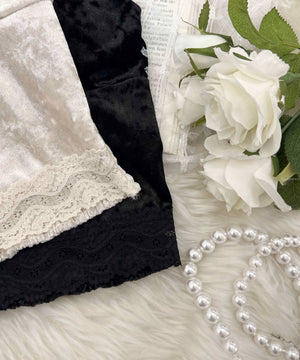 ベロアレースキャミソール