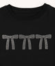 ビジューリボンTシャツ