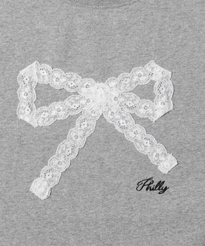 レースリボンTシャツ